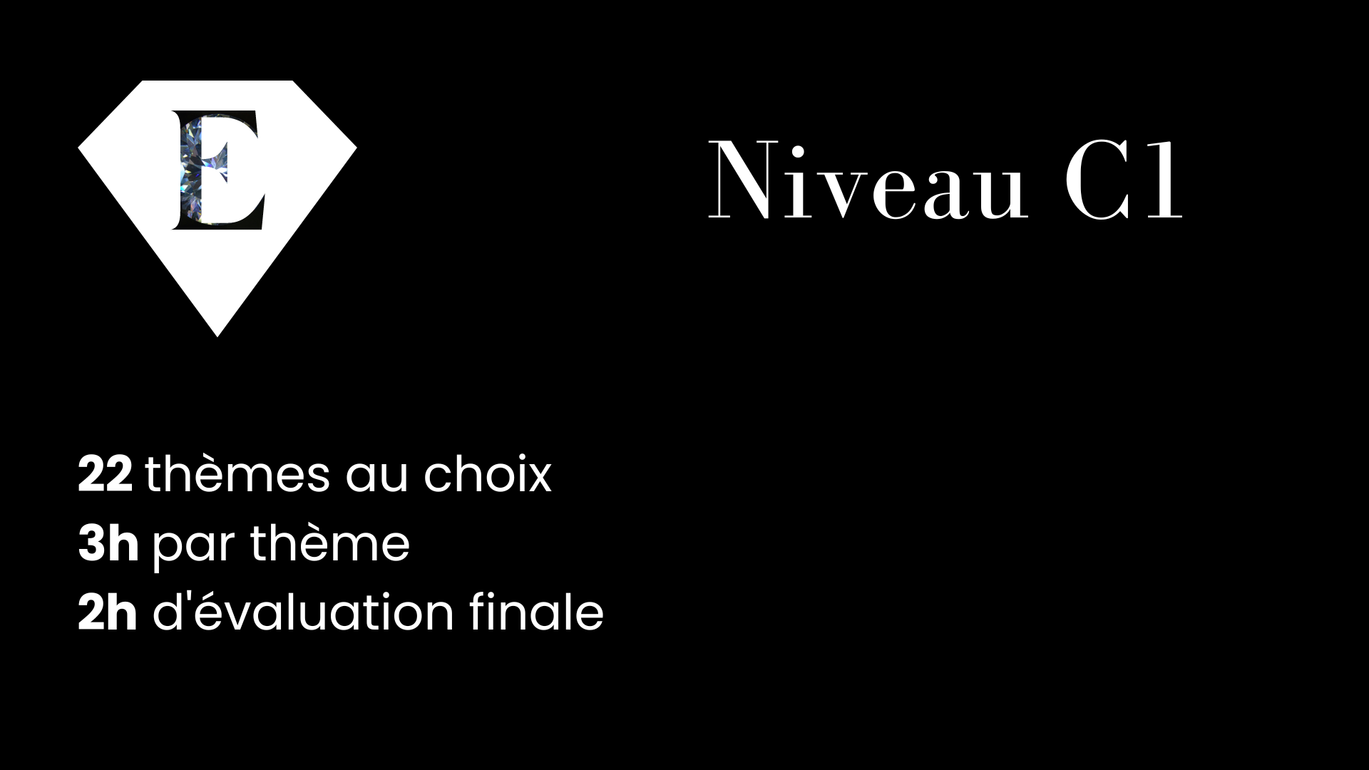 Niveau C1, français général